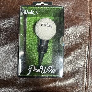 Wink Pro Wine Golf Ball Wine Stopper New